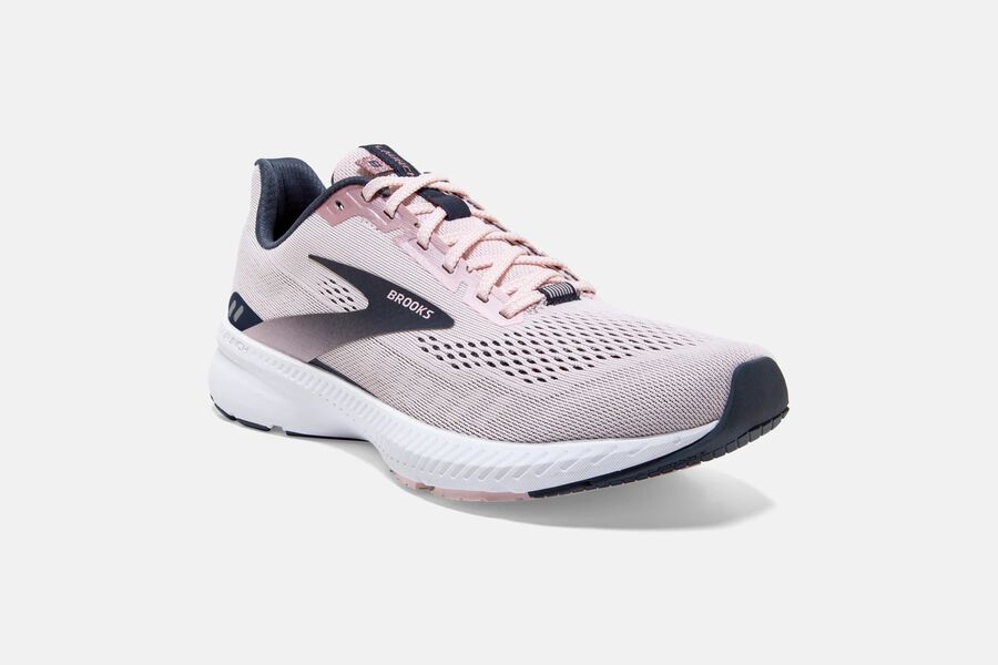 Brooks Israel Launch 8 Road Running Shoes Womens - Pink/Black - IKH-035142